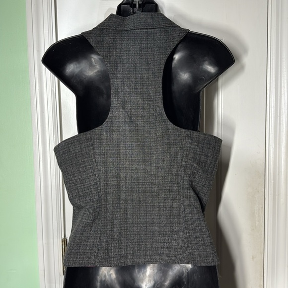 Stooshy Vintage 90s Y2K Grey/Black Juniors Vest Top Runs Smaller Size Large - Picture 4 of 7
